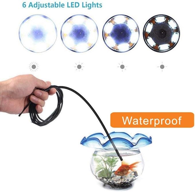 HD USB Waterproof Snake Endoscope – 480P Inspection Camera