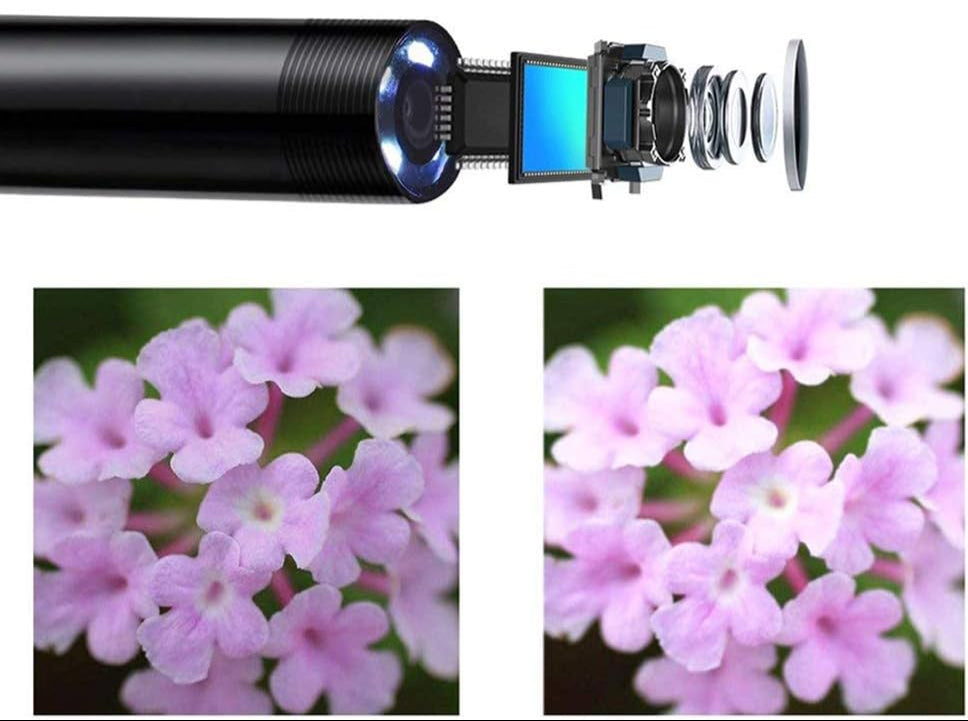 HD USB Waterproof Snake Endoscope – 480P Inspection Camera